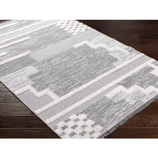 Surya Morocotton MCT-2305 Black Medium Gray 2'1" x 3'9" Rug