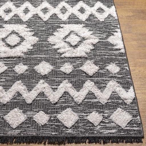 Surya Morocotton MCT-2307 Black White 2'6" x 7'3" Rug