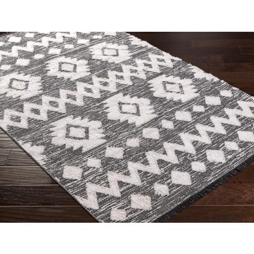 Surya Morocotton MCT-2307 Black White 2'6" x 7'3" Rug