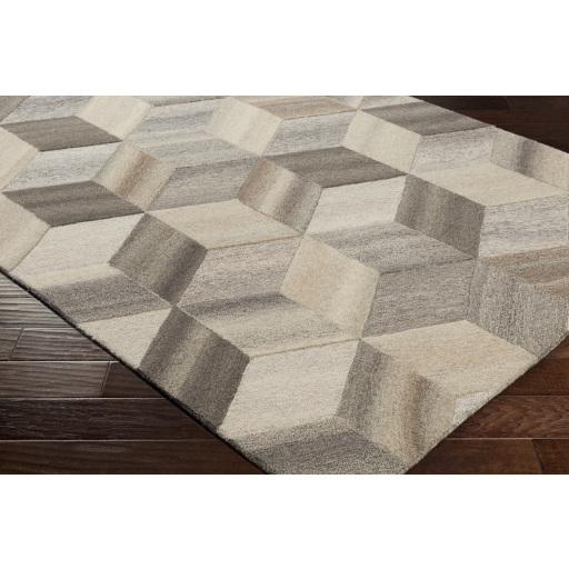 Surya Mountain MOI-1016 Beige Black 10' Square Rug