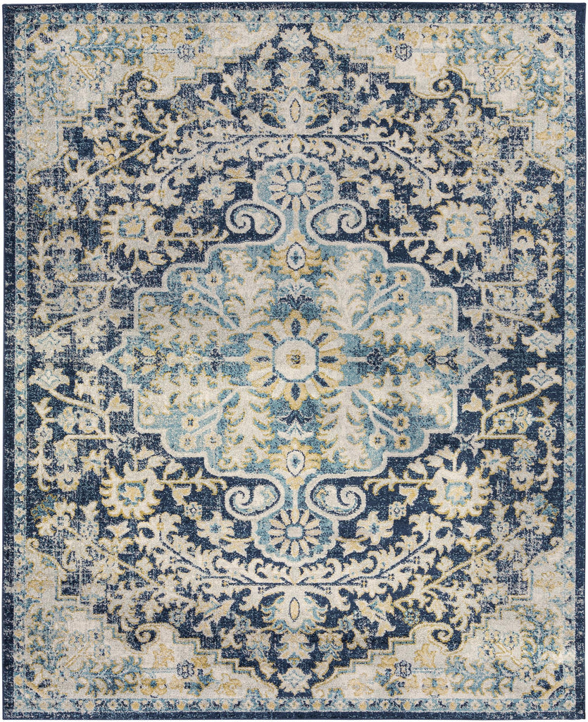 Surya Murat MUT-2320 Aqua Ink Blue 5'3" x 7'3" Rug