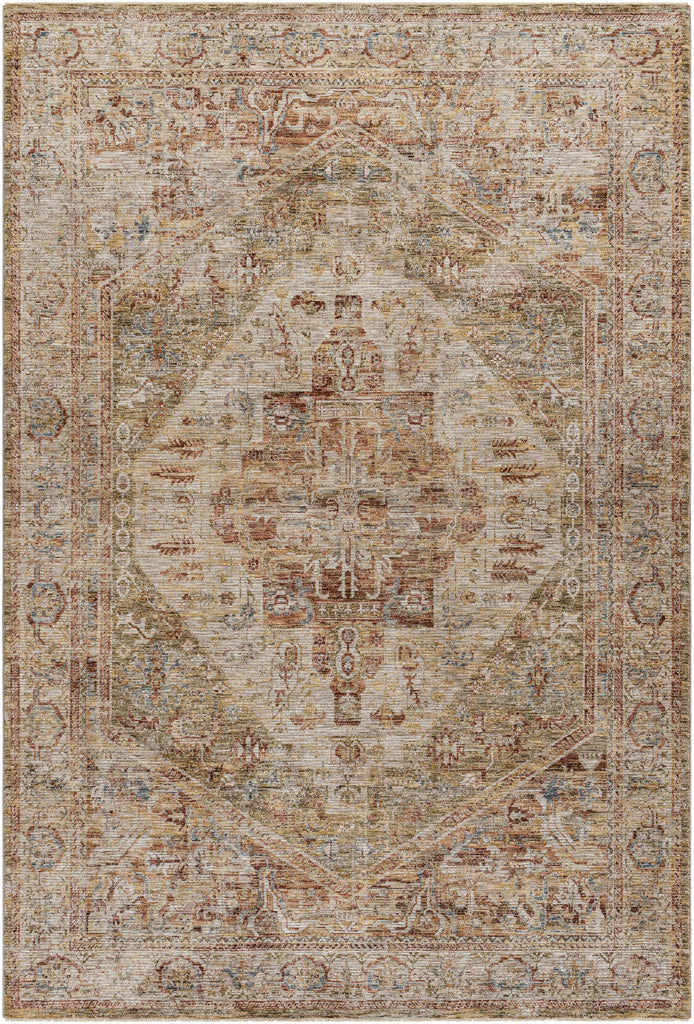 Surya Naila IAL-2301 Brick Red Light Sage 10' x 14' Rug