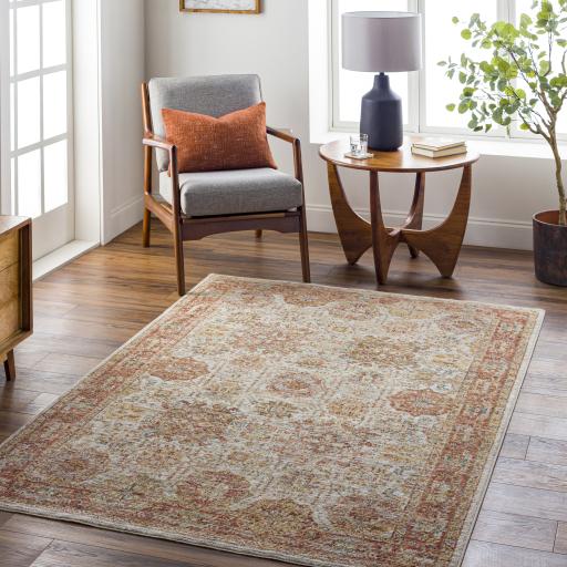 Surya Naila IAL-2305 Brick Red Light Sage 10' x 14' Rug