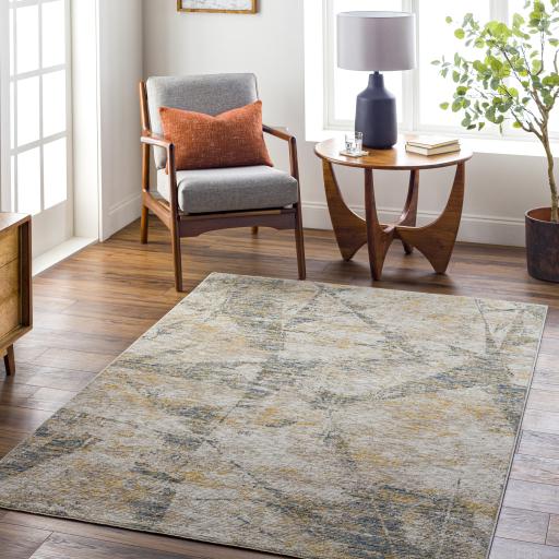 Surya Naila IAL-2314 Dark Blue Light Sage 6'7" x 9'6" Rug