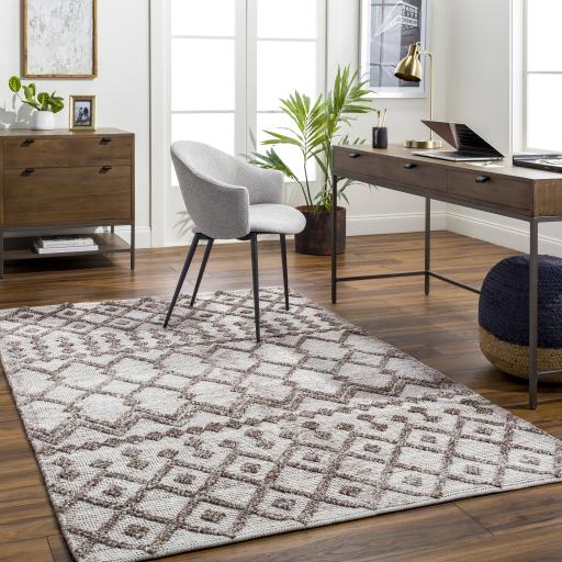 Surya Napoli NPO-2300 Brown Off-White 2'6" x 8' Rug