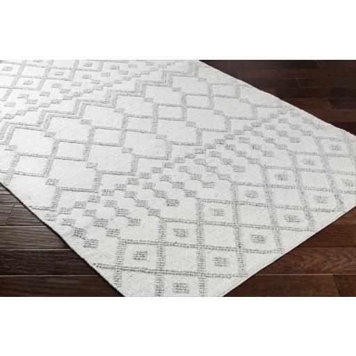 Surya Napoli NPO-2302 Black Light Gray 2' x 3' Rug