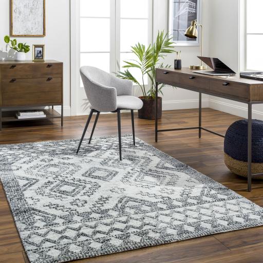 Surya Napoli NPO-2305 Black Light Gray 2' x 3' Rug