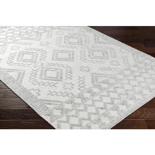 Surya Napoli NPO-2306 Black Light Gray 2' x 3' Rug