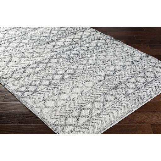 Surya Napoli NPO-2311 Black Light Gray 2' x 3' Rug