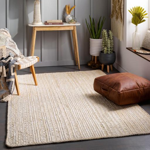 Surya Natural Braids NBD-2301 Cream 6' x 9' Oval Rug