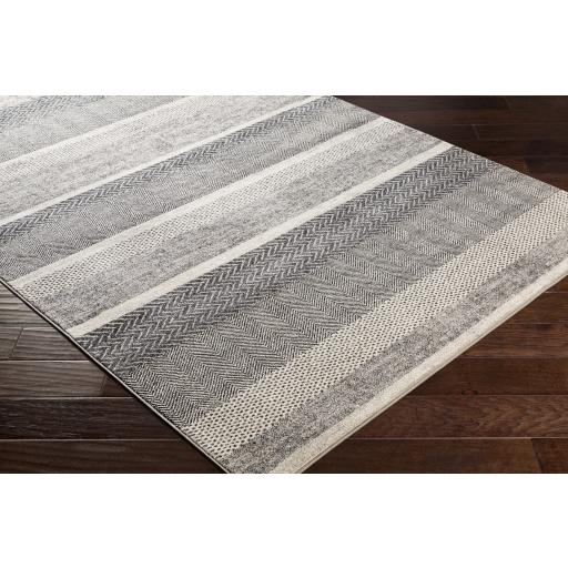 Surya Nepali NPI-2303 Black Cream 2' x 2'11" Rug