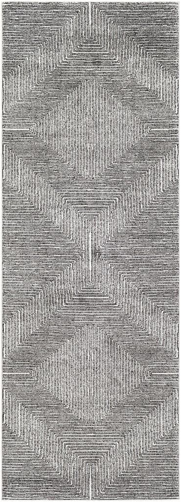 Surya Nepali NPI-2316 Black Cream 2' x 2'11" Rug