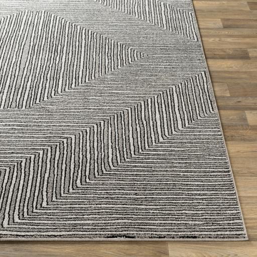 Surya Nepali NPI-2316 Black Cream 2' x 2'11" Rug