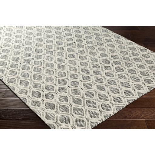 Surya Nevada NVD-2300 Black Cream 27" x 45" Rug