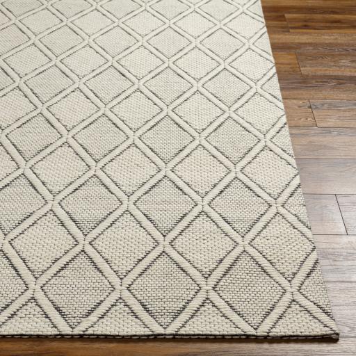 Surya Nevada NVD-2303 Black Cream 27" x 45" Rug