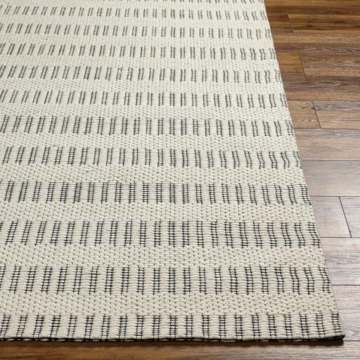 Surya Nevada NVD-2304 Black Cream 27" x 45" Rug