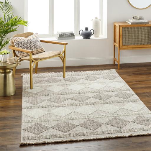 Surya New Delhi NWH-2301 Cream Gray 2' x 2'11" Rug