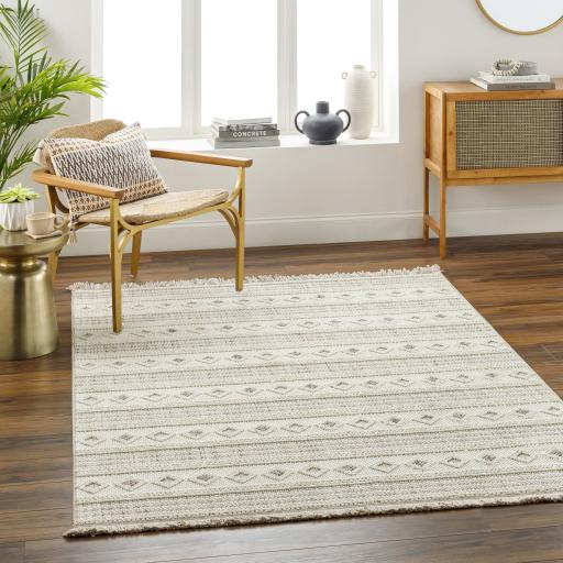 Surya New Delhi NWH-2306 Cream Gray 2' x 2'11" Rug