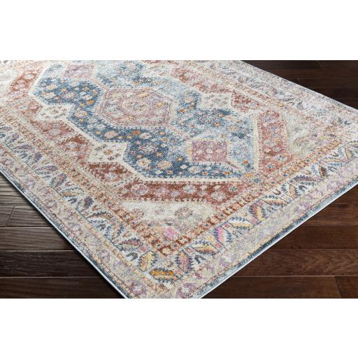 Surya New Mexico NWM-2308 Blue Brick Red 2' x 2'11" Rug