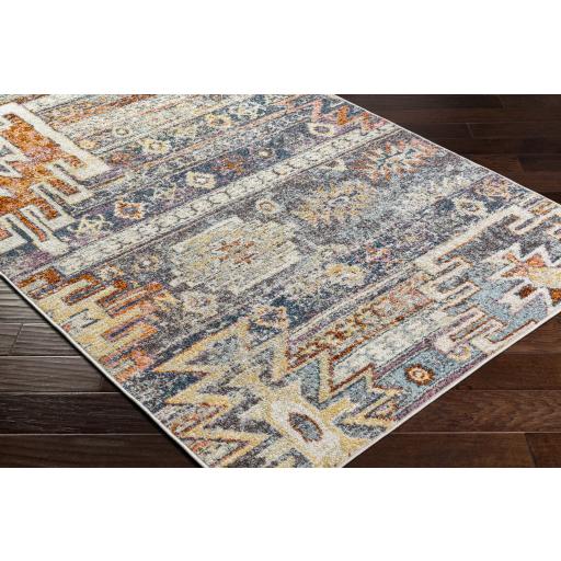 Surya New Mexico NWM-2310 Blue Brick Red 5'3" x 7'3" Rug