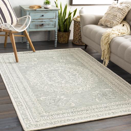 Surya Newcastle NCS-2306 Ivory Sage 4' x 6' Rug