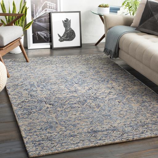 Surya Newcastle NCS-2308 Blue Dark Blue 4' x 6' Rug