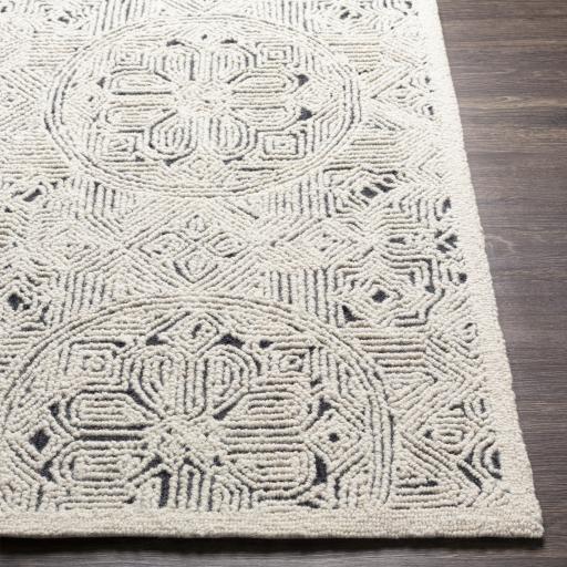 Surya Newcastle NCS-2315 Charcoal Cream 4' x 6' Rug