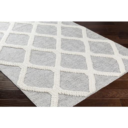 Surya Nina NNA-2301 Black Ivory 2'6" x 8' Rug