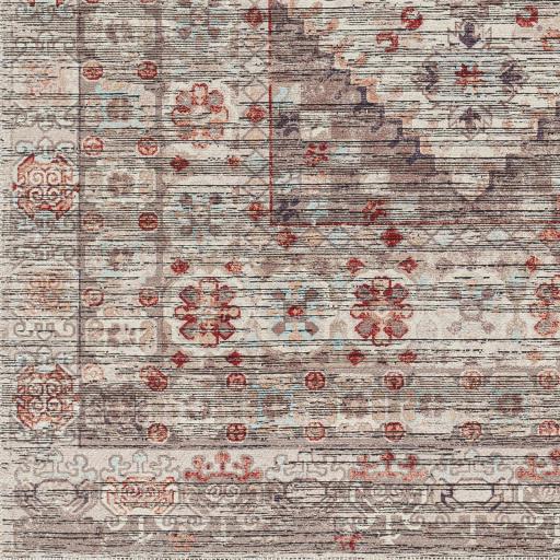 Surya Nolita NLT-2304 Black Brick Red 2'5" x 10' Rug