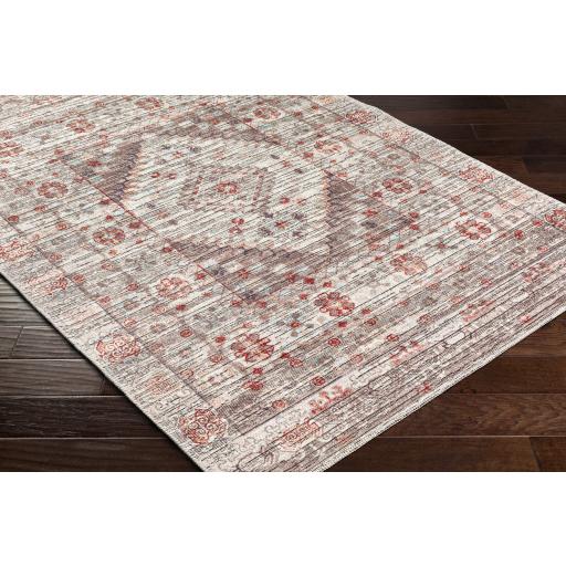 Surya Nolita NLT-2304 Black Brick Red 2'5" x 10' Rug