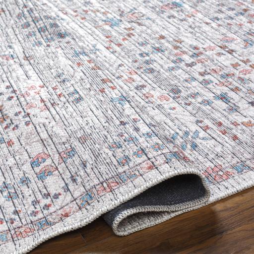 Surya Nolita NLT-2306 Aqua Brick Red 2'5" x 10' Rug