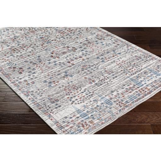 Surya Nolita NLT-2306 Aqua Brick Red 2'5" x 10' Rug