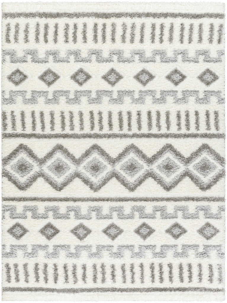 Surya Nomadic NMC-2302 Ivory Light Gray 5'3" x 7' Rug