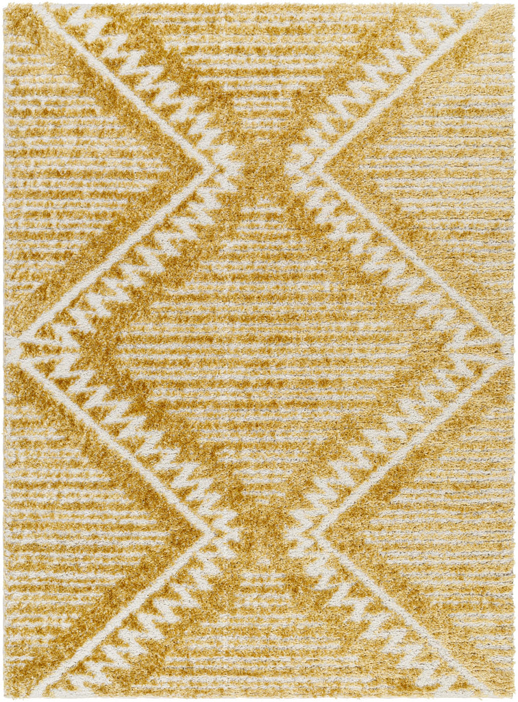 Surya Nomadic NMC-2305 Mustard Silver Gray 5'3" x 7' Rug