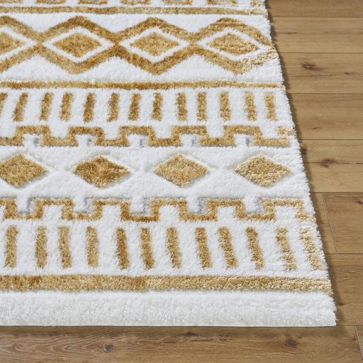 Surya Nomadic NMC-2308 Ivory Mustard 5'3" x 7' Rug