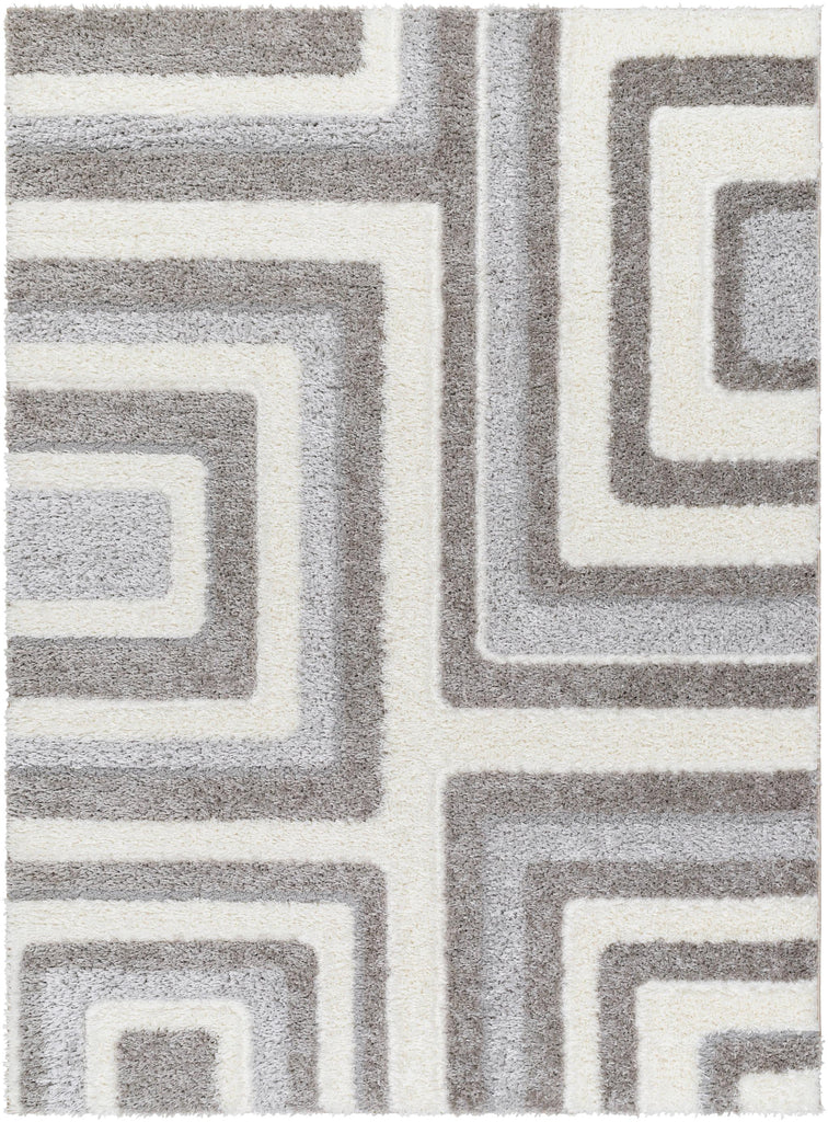 Surya Nomadic NMC-2309 Ivory Light Gray 5'3" x 7' Rug