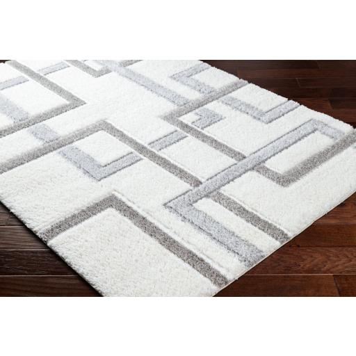 Surya Nomadic NMC-2313 Ivory Light Gray 5'3" x 7' Rug