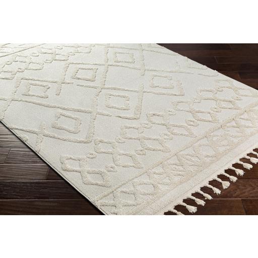 Surya Nora NOA-2300 Cream Light Gray 5'3" x 7' Rug