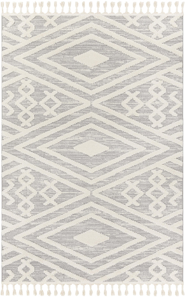 Surya Nora NOA-2302 Cream Light Gray 5'3" x 7' Rug