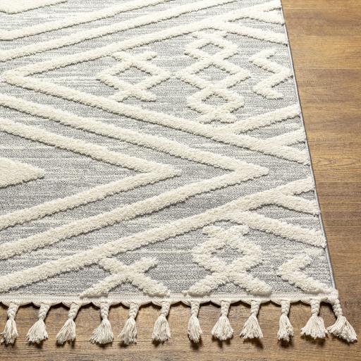 Surya Nora NOA-2302 Cream Light Gray 5'3" x 7' Rug