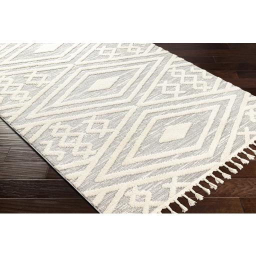 Surya Nora NOA-2302 Cream Light Gray 5'3" x 7' Rug