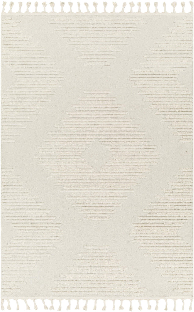 Surya Nora NOA-2304 Cream Light Gray 5'3" x 7' Rug