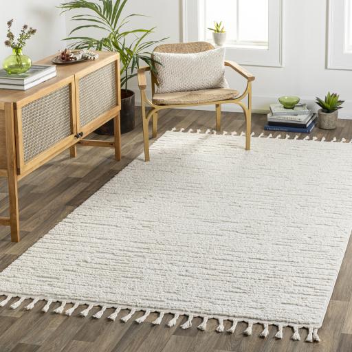 Surya Nora NOA-2305 Cream Light Gray 5'3" x 7' Rug