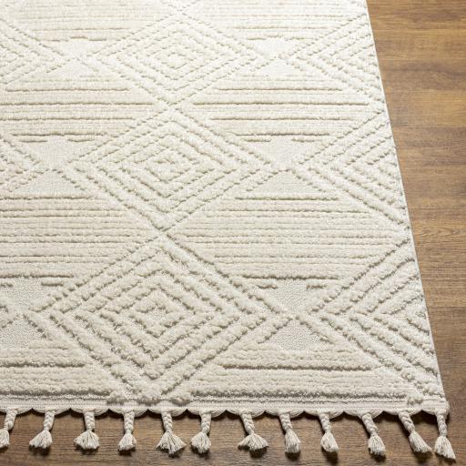 Surya Nora NOA-2307 Cream Light Gray 5'3" x 7' Rug