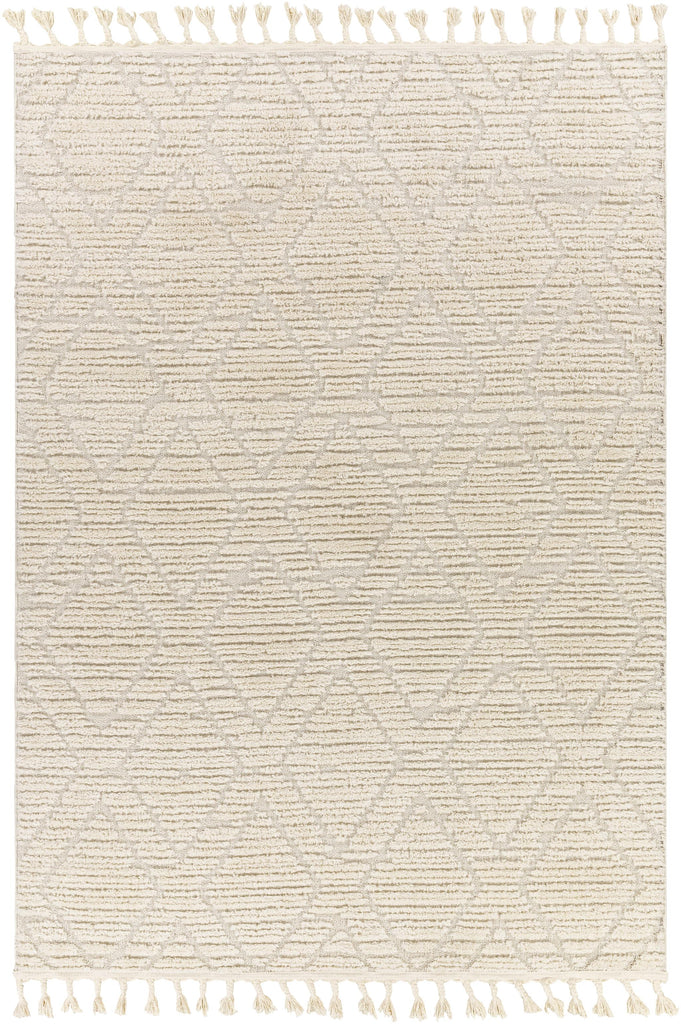 Surya Nora NOA-2308 Cream Light Gray 5'3" x 7' Rug