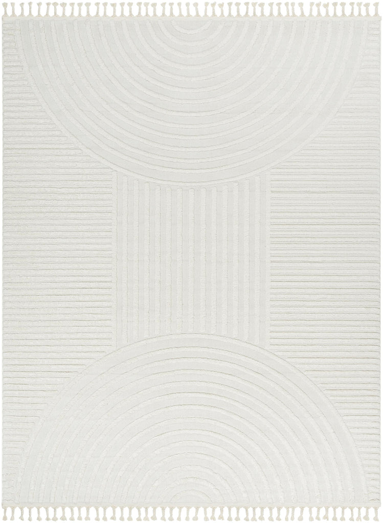 Surya Nora NOA-2309 Cream Light Gray 5'3" x 7' Rug