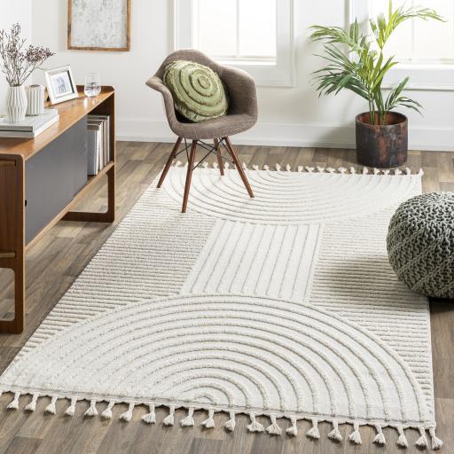 Surya Nora NOA-2309 Cream Light Gray 7'10" x 10' Rug