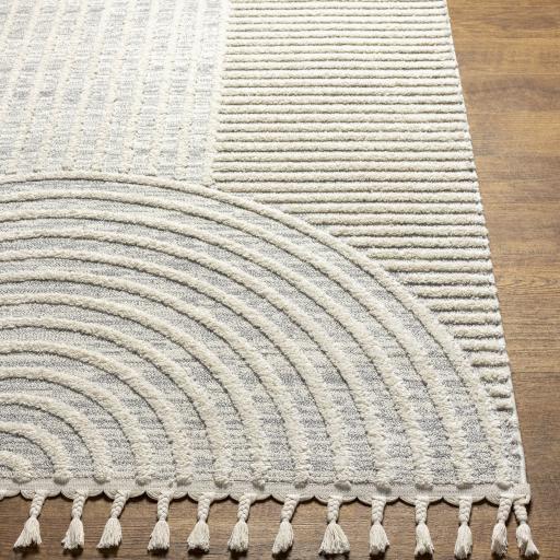 Surya Nora NOA-2310 Cream Light Gray 5'3" x 7' Rug