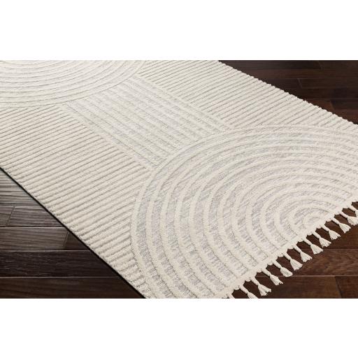 Surya Nora NOA-2310 Cream Light Gray 5'3" x 7' Rug