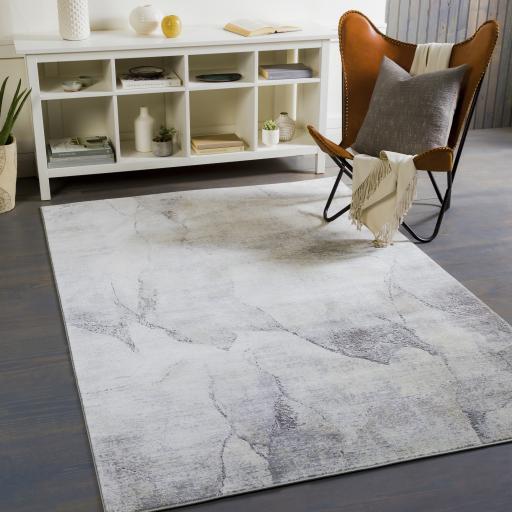 Surya Norland NLD-2310 Charcoal Dark Blue 2' x 2'11" Rug